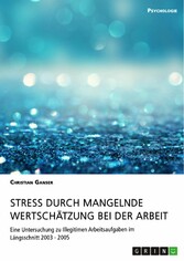 Stress durch mangelnde Wertschätzung bei der Arbeit