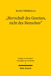 'Herrschaft des Gesetzes, nicht des Menschen'