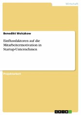 Einflussfaktoren auf die Mitarbeitermotivation in Startup-Unternehmen