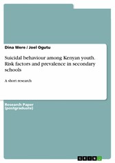 Suicidal behaviour among Kenyan youth. Risk factors and prevalence in secondary schools