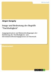 Image und Bedeutung des Begriffs 'Nachhaltigkeit'