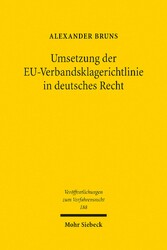 Umsetzung der EU-Verbandsklagerichtlinie in deutsches Recht