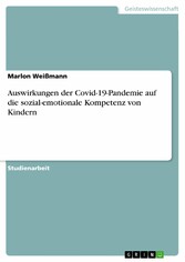 Auswirkungen der Covid-19-Pandemie auf die sozial-emotionale Kompetenz von Kindern