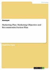 Marketing Plan. Marketing Objective and Recommended Action Plan