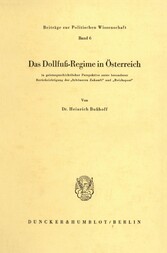 Das Dollfuß-Regime in Österreich