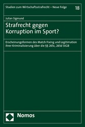 Strafrecht gegen Korruption im Sport?