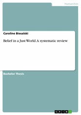 Belief in a Just World. A systematic review