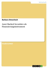 Asset Backed Securities als Finanzierungsinstrument