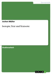 Isotopie, Text und Textsorte